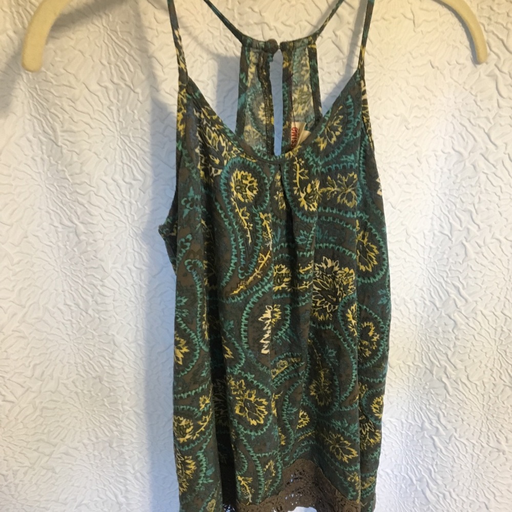 Target Blue High Neck Tank Top Small
